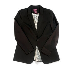 The Savile Row Co London Womens Black Lined Blazer Large Chic Capsule Work